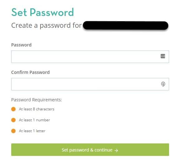 Create Your AxiTrader Account Password