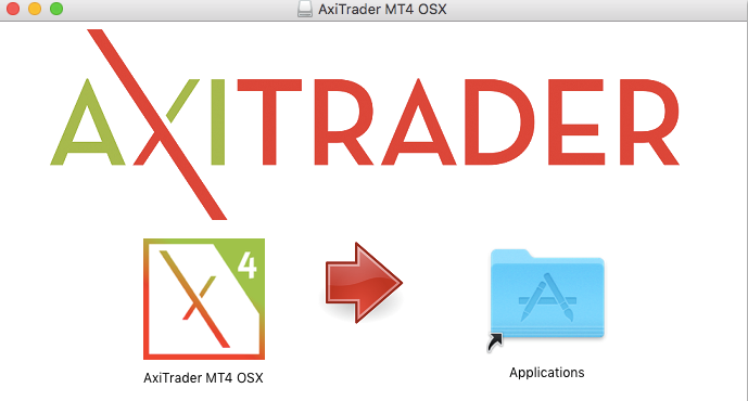 drag axitrader installation to mac applications